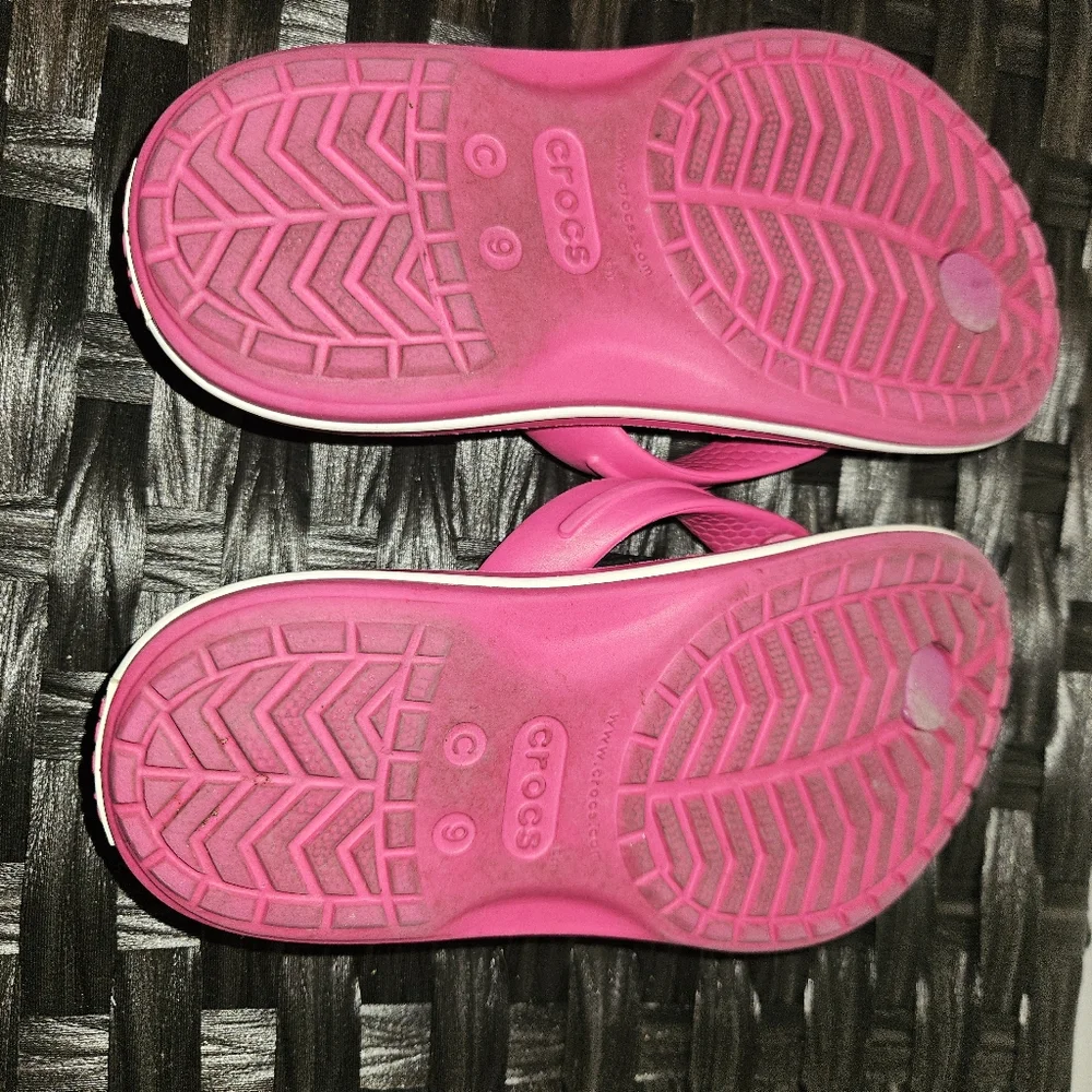 Crocs Crocsband Flip Flops Little Girls Slip On Size C9